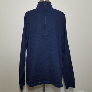 Banana Republic Blue Long Sleeve Half Zip Shirt XL